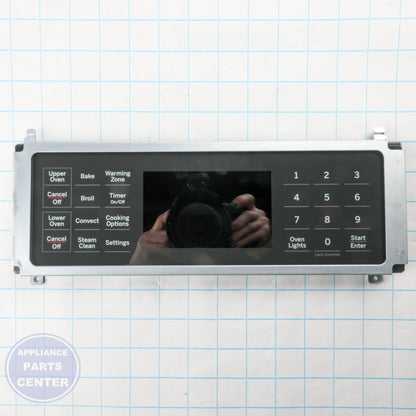 GEH GLASS USER INTERFACE AND BOARD WB27X45326 - Installation in GEH Range/Stove/Oven showing key mounting points