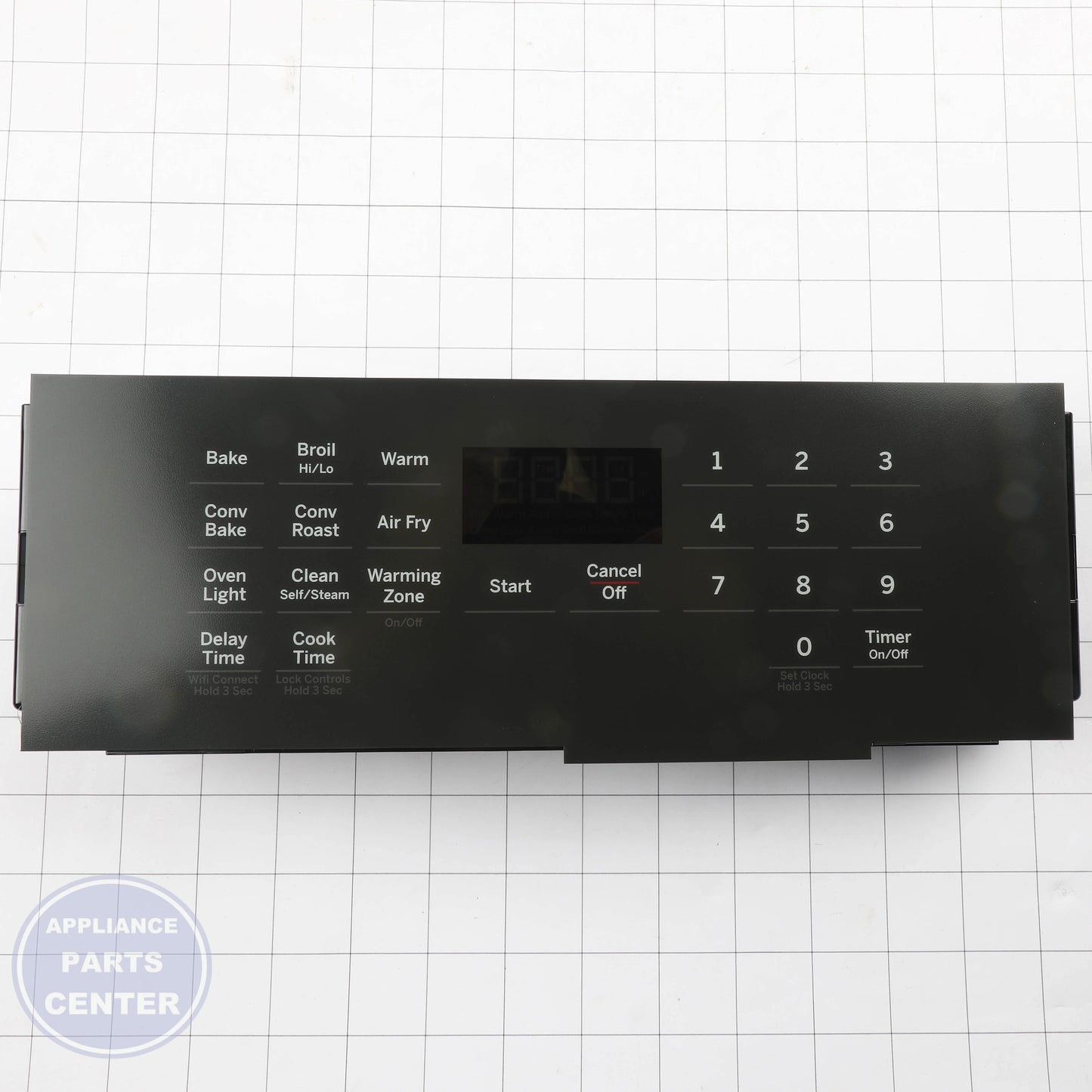 CONTROL & FACEPLATE WB27X47794 - Side view with precise measurements