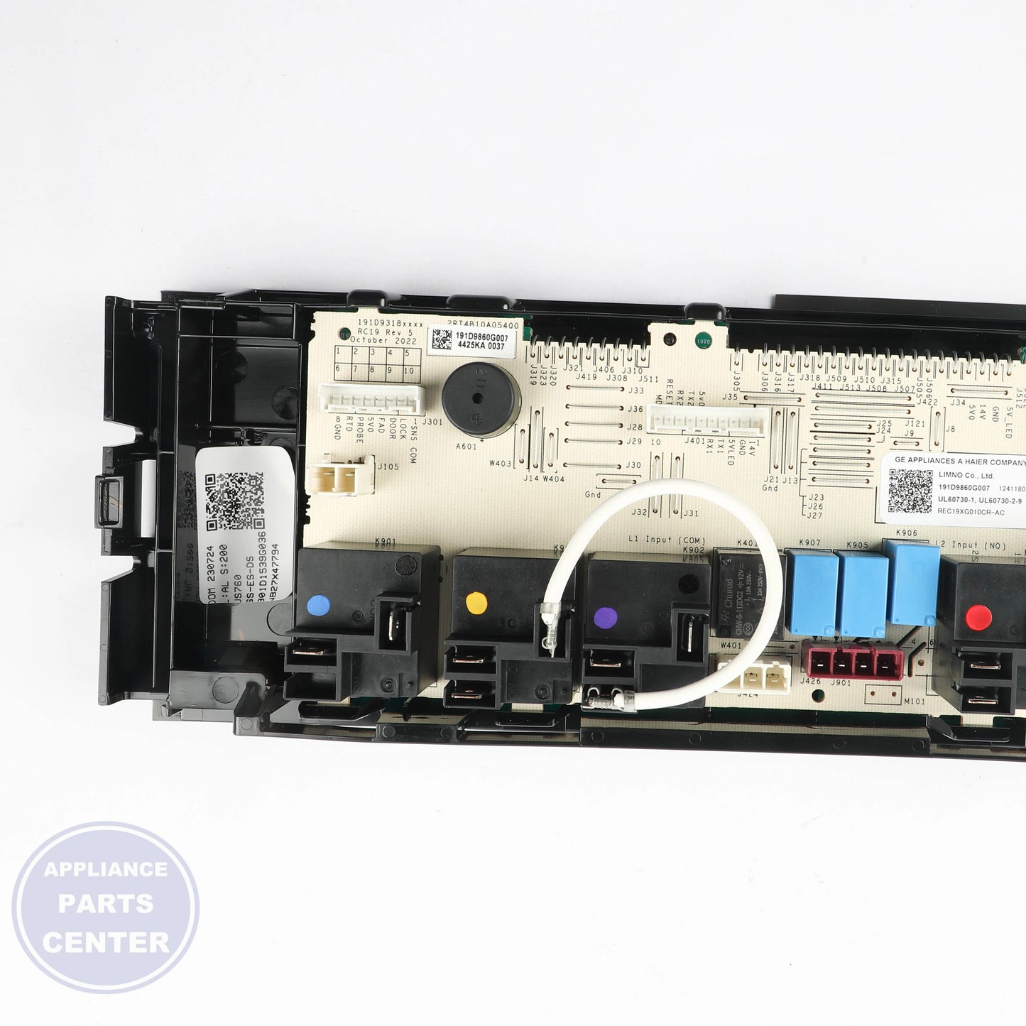 GEH CONTROL & FACEPLATE WB27X47794 - Main view showing control buttons for specific models