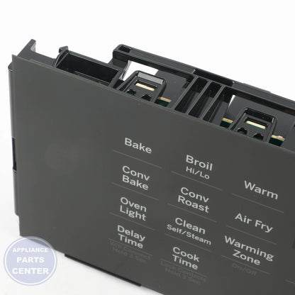 GEH CONTROL & FACEPLATE WB27X47794 - Installation in GEH Range model showcasing mounting points