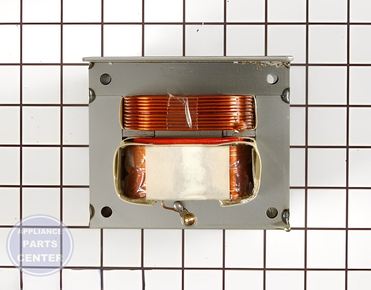 High Voltage Transformer WB27X600 - Side view with precise dimensions of 6 x 4 x 4 inches