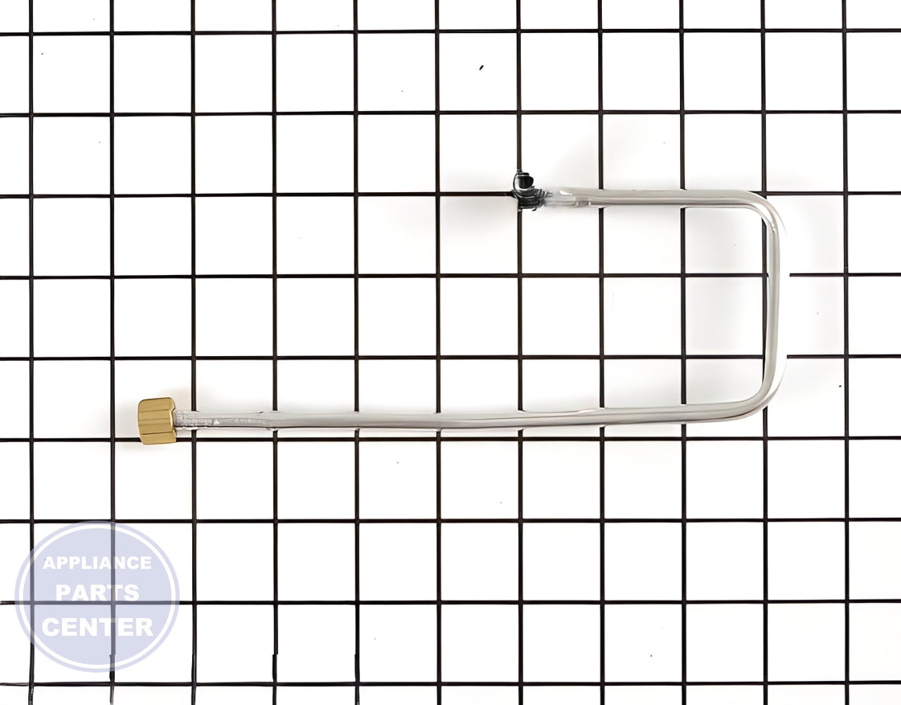 GEH GAS RANGE BURNER SUPPLY TUBE - RIGHT FRO WB28K10024 - Main view showing gas flow regulator for GEH models