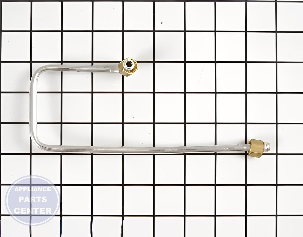 GEH RANGE LEFT FRONT BURNER GAS SUPPLY TUBE WB28K10025 - Main view showing gas flow efficiency for specific models