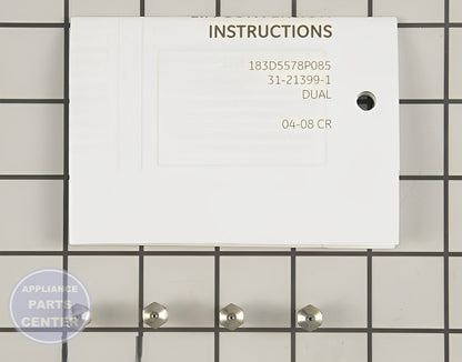 Conversion Kit WB28K10564 - Detailed view of Gas Burner & Control Valve