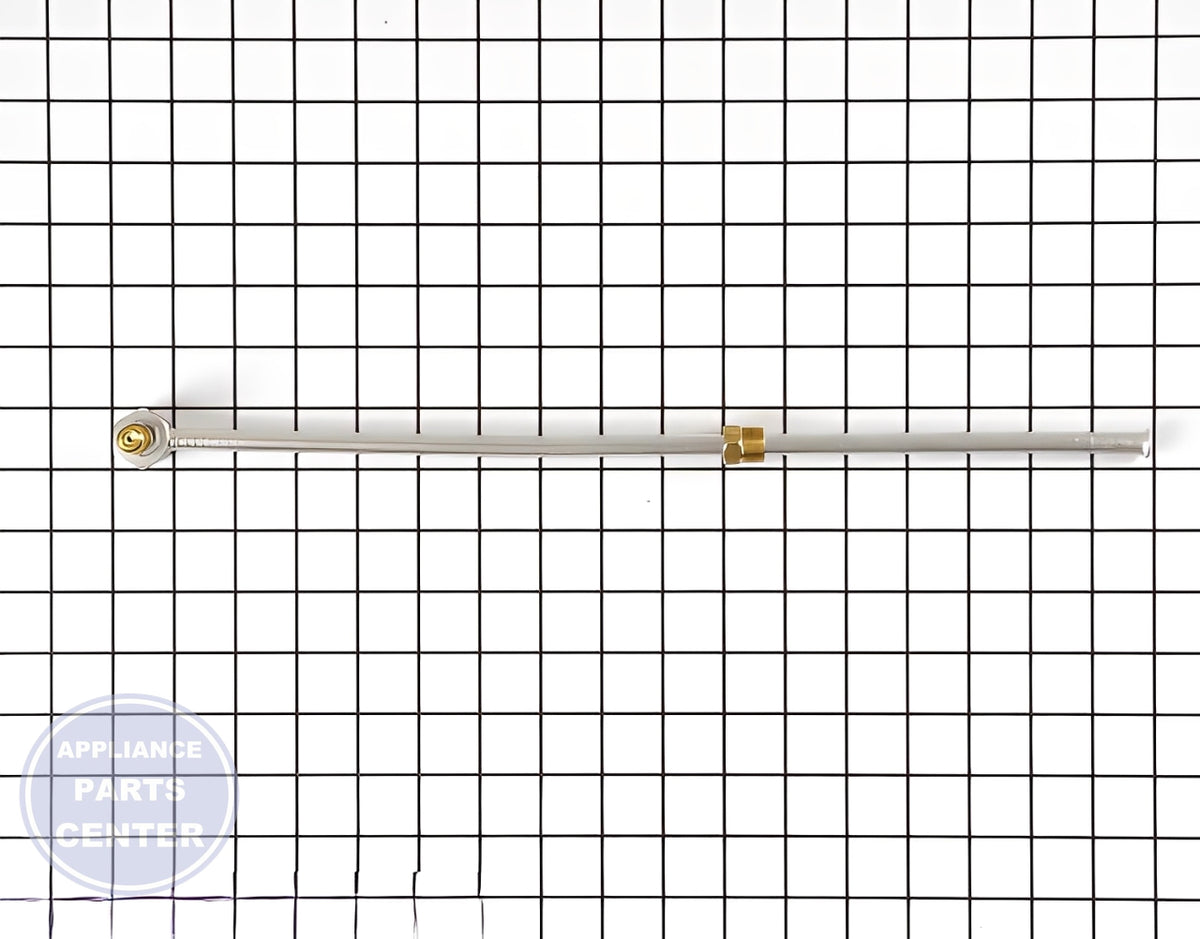 GE Burner Tube WB28K5026 - Main view showing gas control valve for GE/Hotpoint models