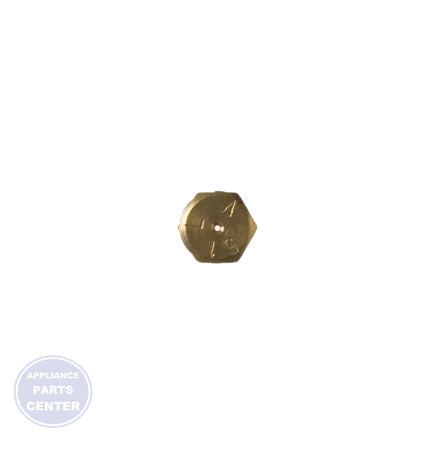 ORIFICE SPUD SIMMER LP WB28T10248 - Side view with precise measurements