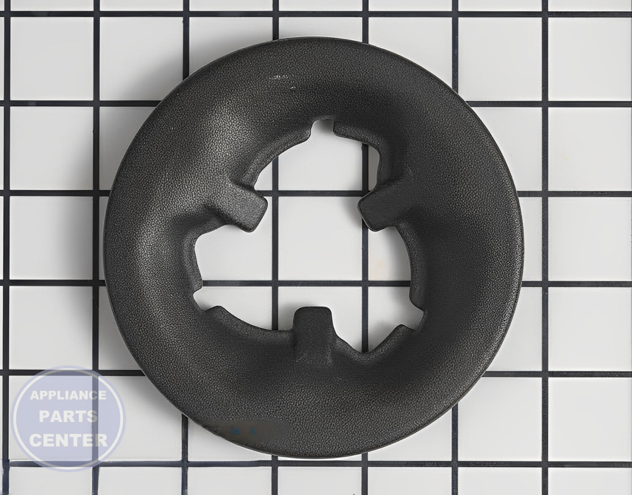 Surface Burner Cap WB29K10044 - Detailed view of control valve compatibility