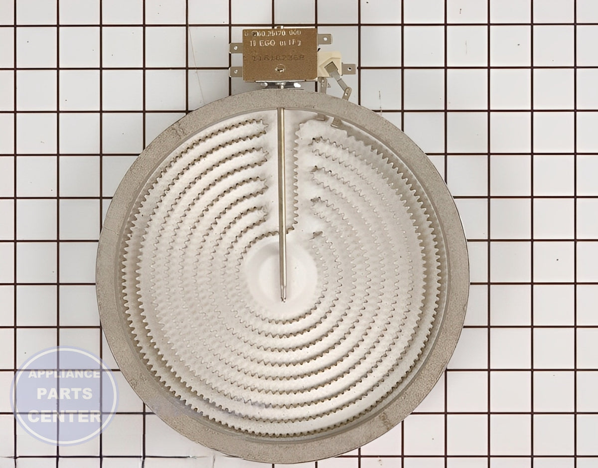 GE OVEN RANGE COOKTOP 8" HALOGEN BURNER ASSEMBLY WB30T10045 - Main view showing efficient heat distribution for various GE models