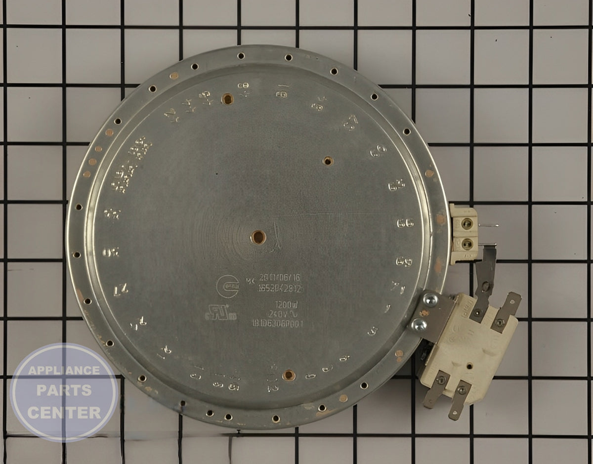 GE Oven Radiant Surface Element WB30T10145 - Detailed view of high-quality technical specifications