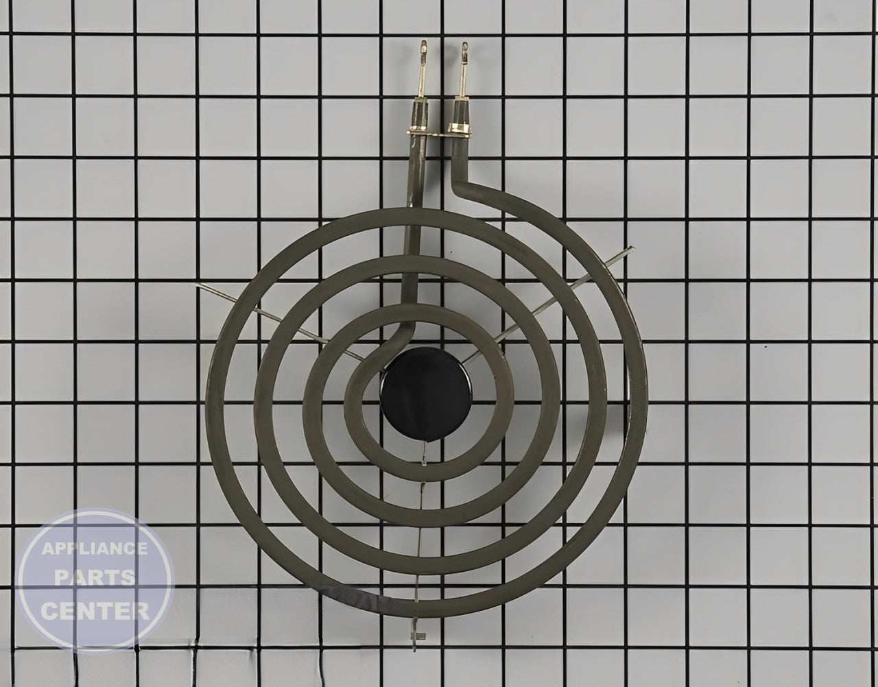 GE OVEN BURNER SURFACE UNIT ELEMENT 8" 2100W BLACK MEDALLION - Main view showing 8" size for GE models