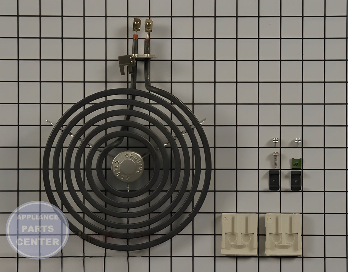 GE OVEN 8" SURFACE UNIT ELEMENT WITH SCREW - Main view showing heating coil for GEN Range/Stove/Oven models