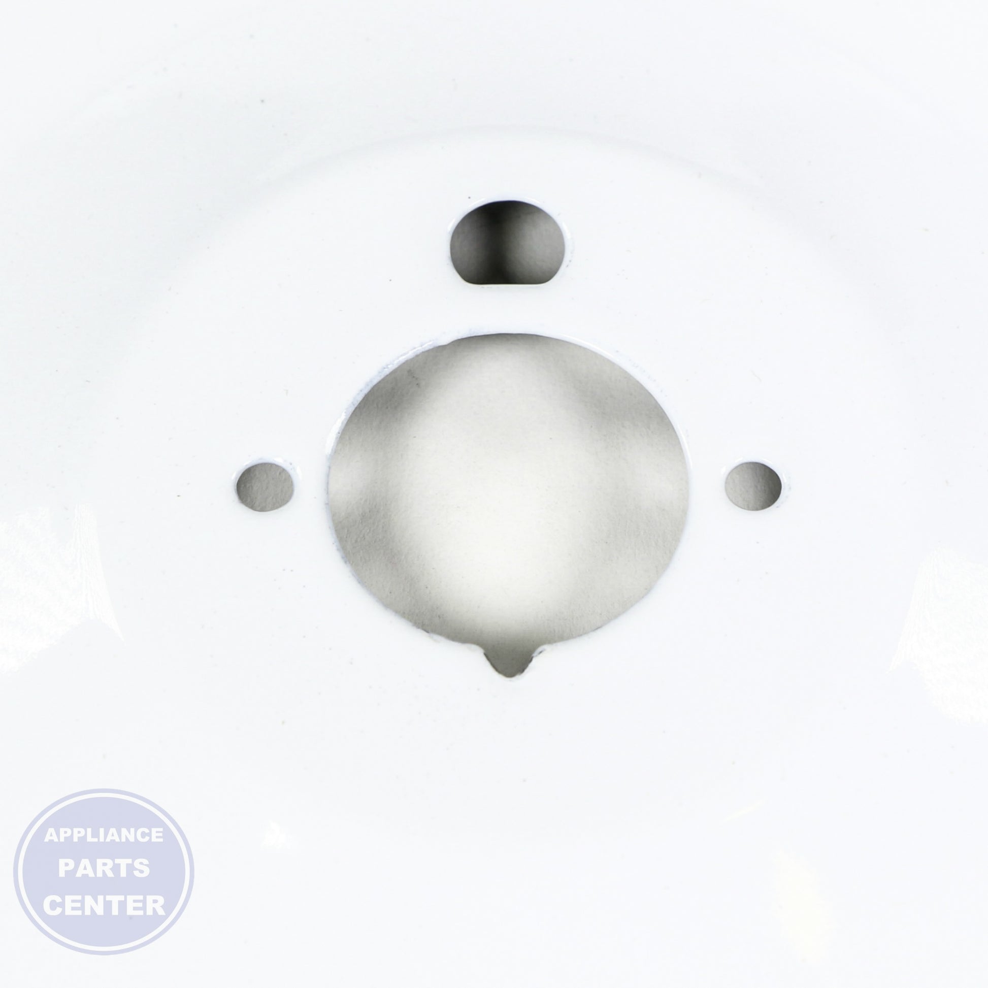 GEH RANGE DRIP BOWL - LARGE WHITE WB31K5092 - Main view showing spill protection for GEH models