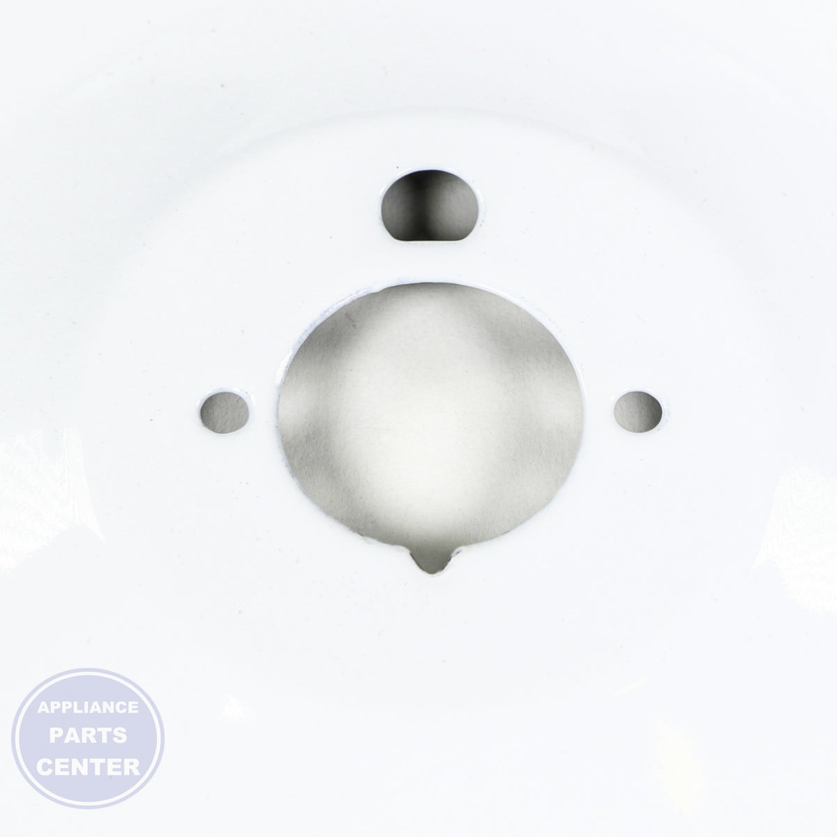 GEH RANGE DRIP BOWL - LARGE WHITE WB31K5092 - Main view showing spill protection for GEH models