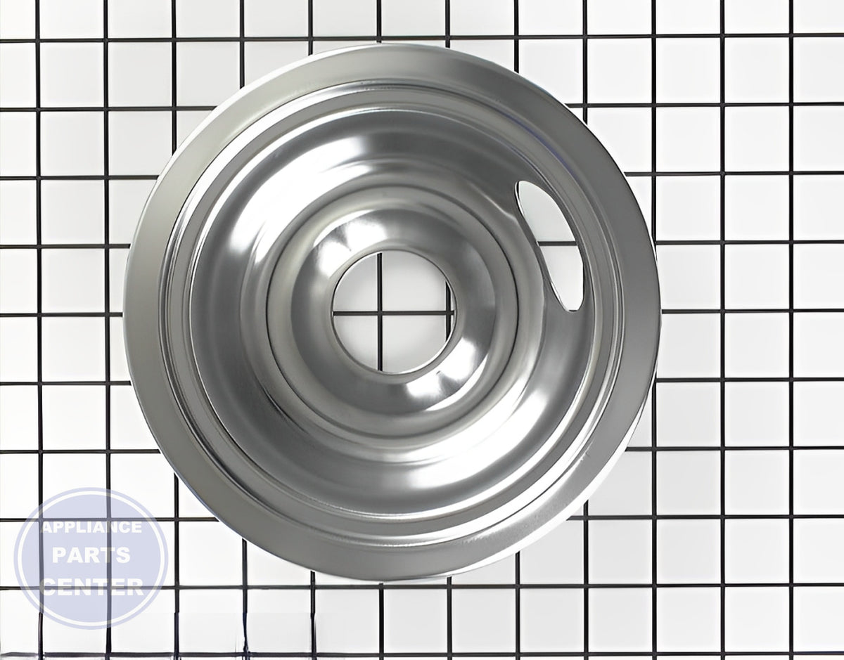 GEH 6 INCH CHROME BURNER BOWL WB31X5010 - Main view showing heat distribution for GEH models