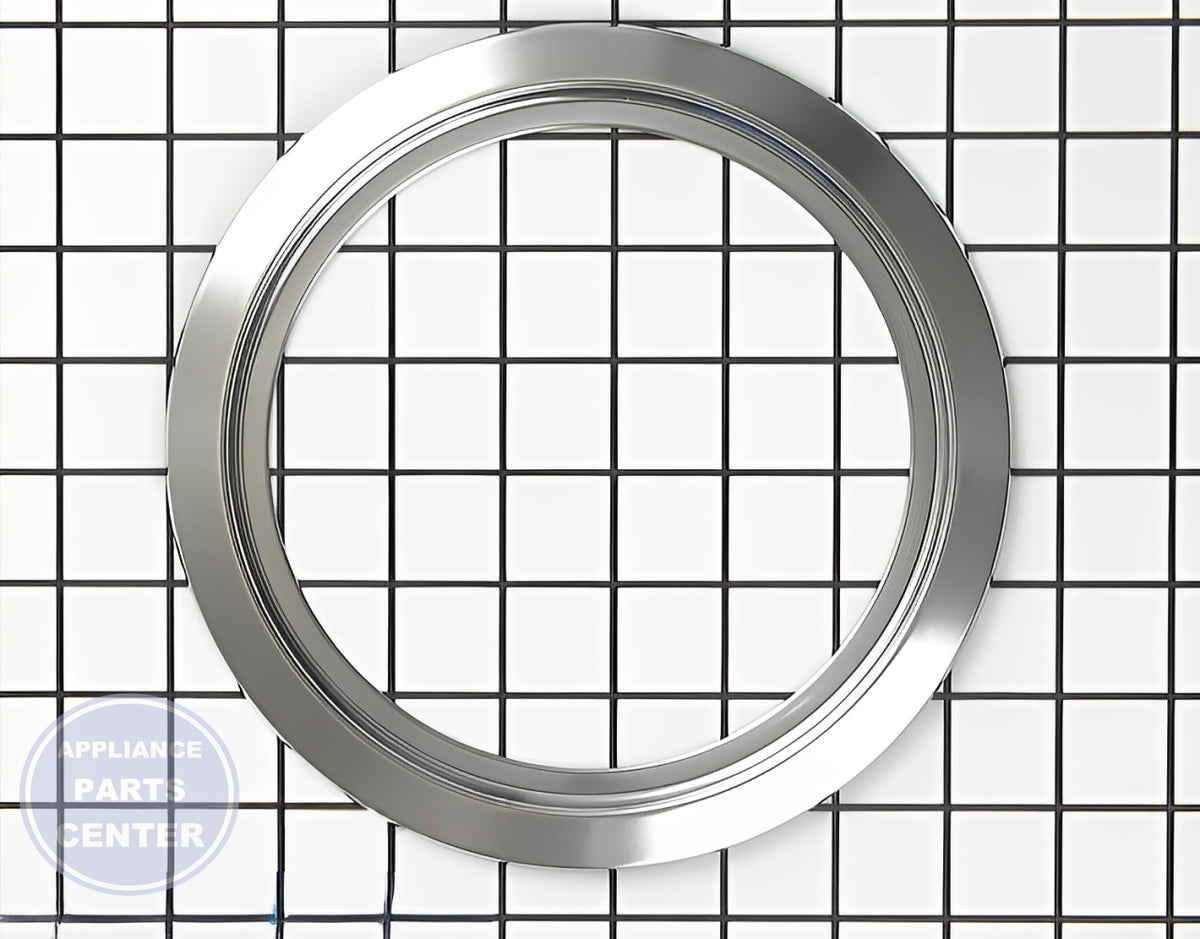 GE OVEN 6" CHROME TRIM RING WB31X5013 - Main view showing chrome finish for GE models