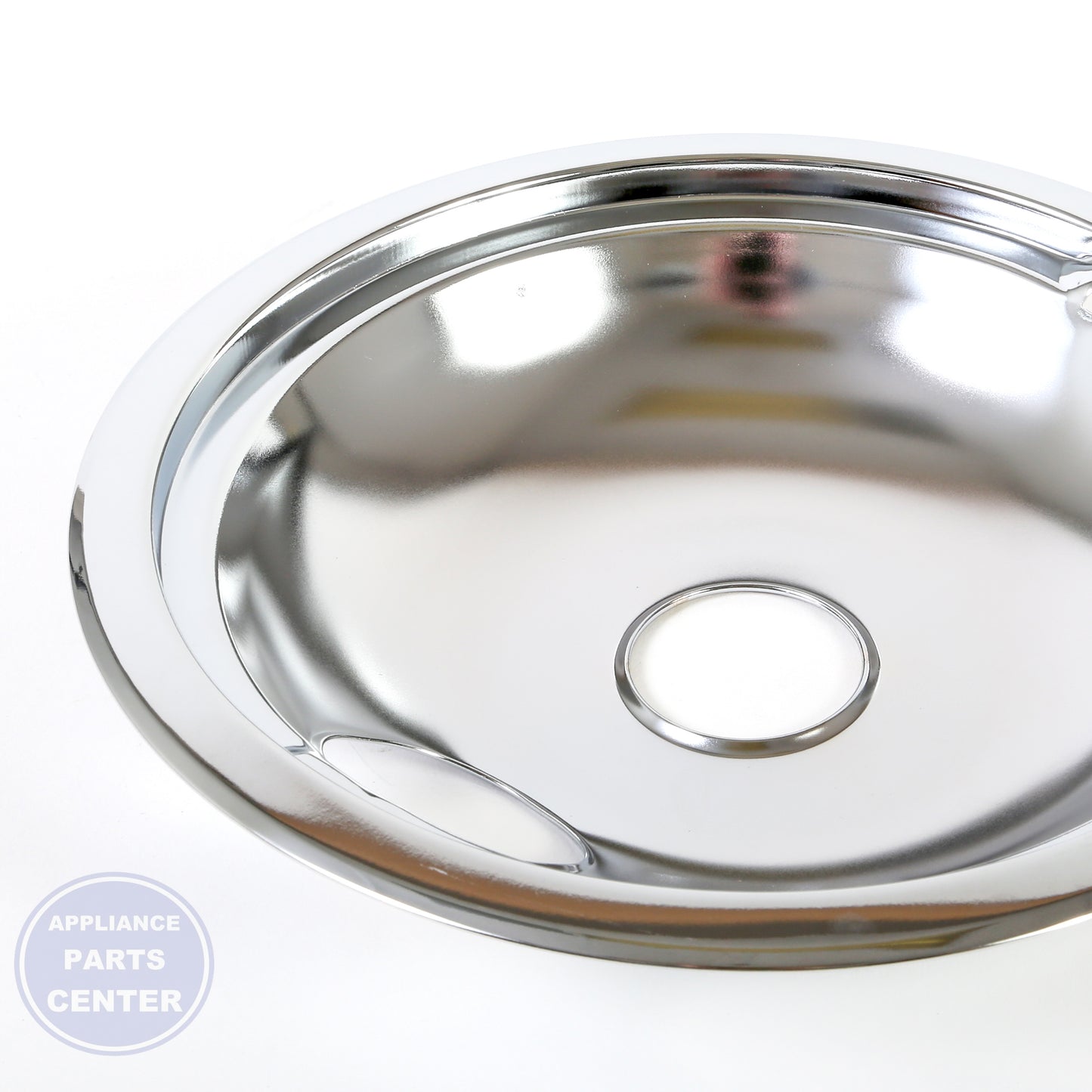 GEH 8 INCH CHROME BURNER BOWL - ELEC WB32X5076 - Main view showing polished chrome finish for various GEH models