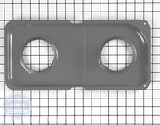 GE Burner Drip Pan WB34K10014 - Main view showing spill prevention for GE, Kenmore, Hotpoint models