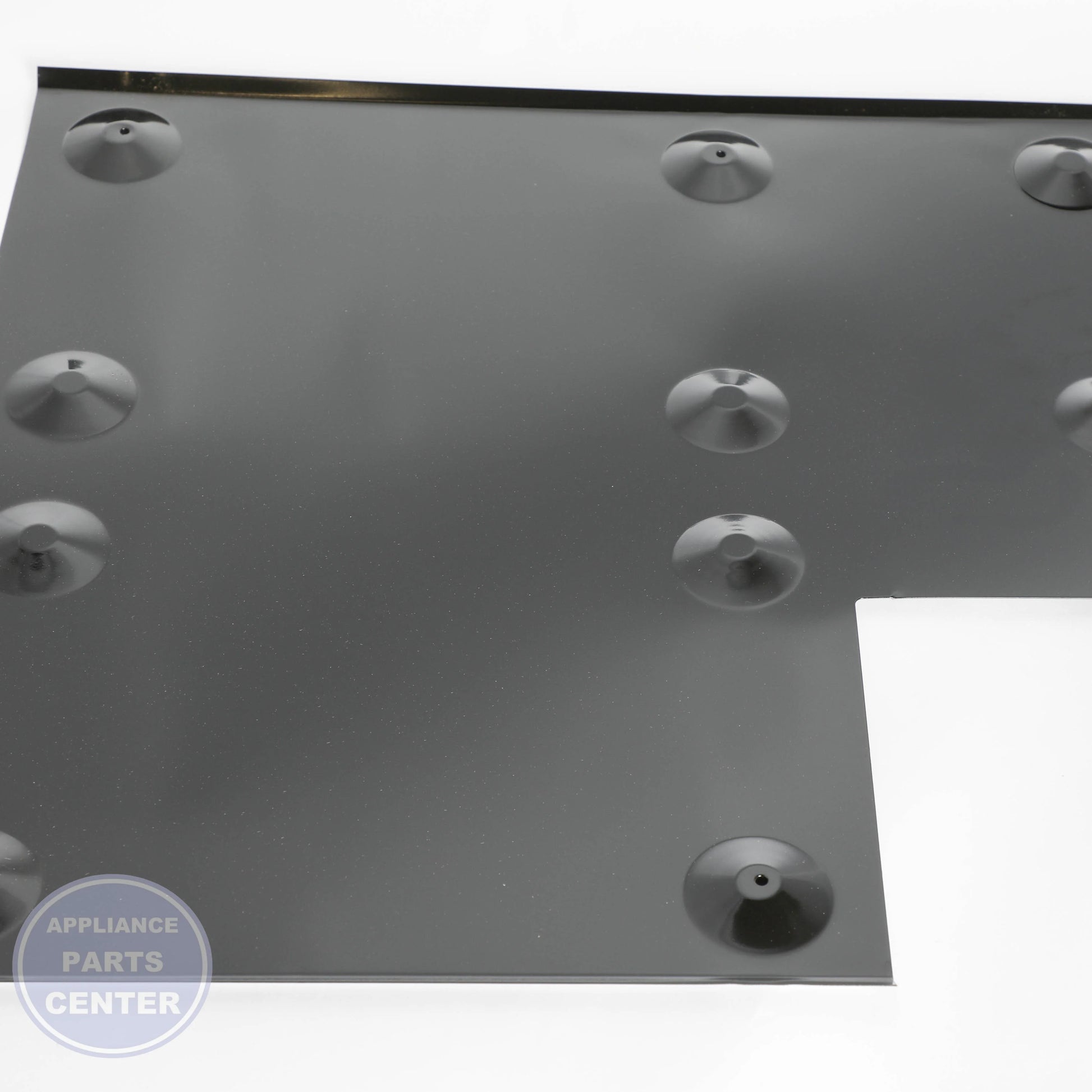 GEH BURNER BOX BOTTOM SHIELD WB34T10029 - Installation in GEH Range model showcasing key mounting points