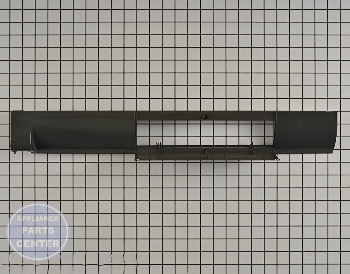GE OVEN VENT GRILLE ASSEMBLY WB34X25642 - Side view with precise measurements details