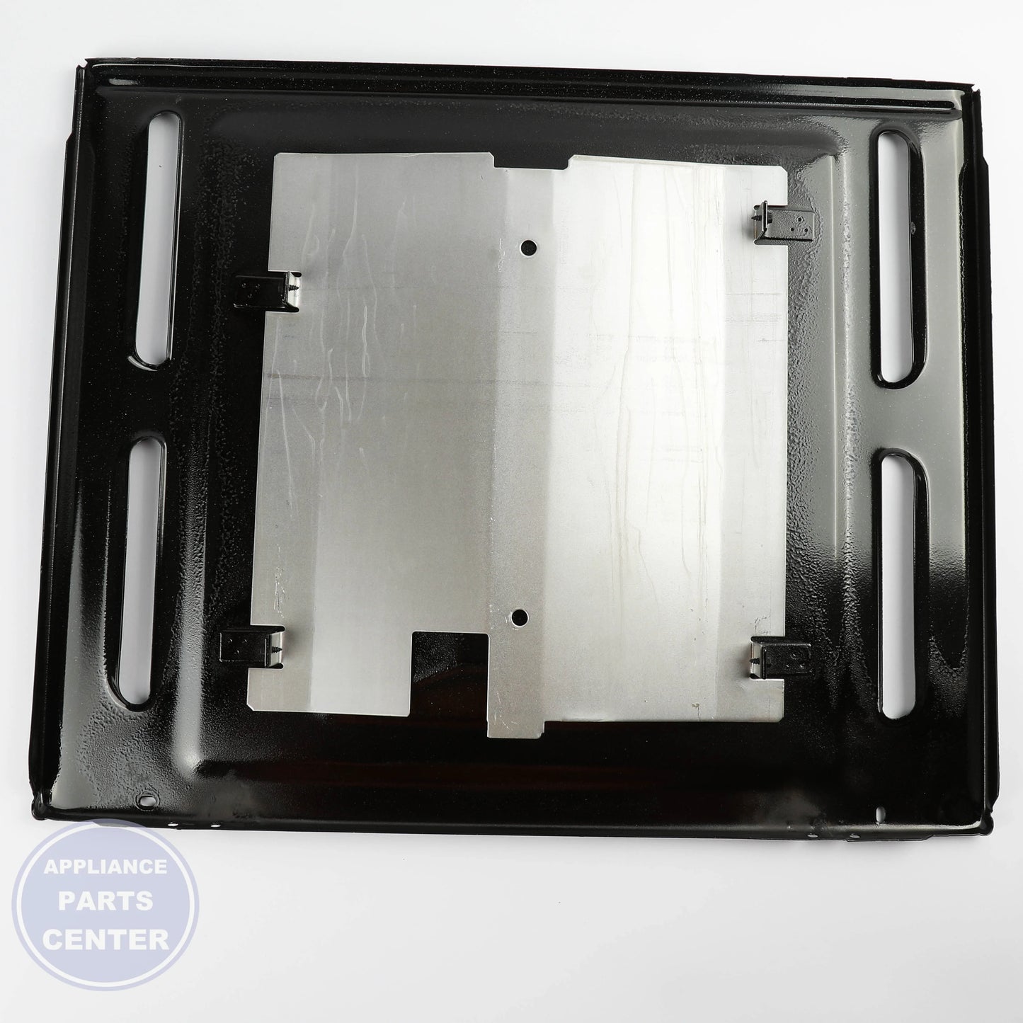 BOTTOM OVEN  AND DEFLECTOR ASM WB35X37968 - Detailed view of precise engineering details