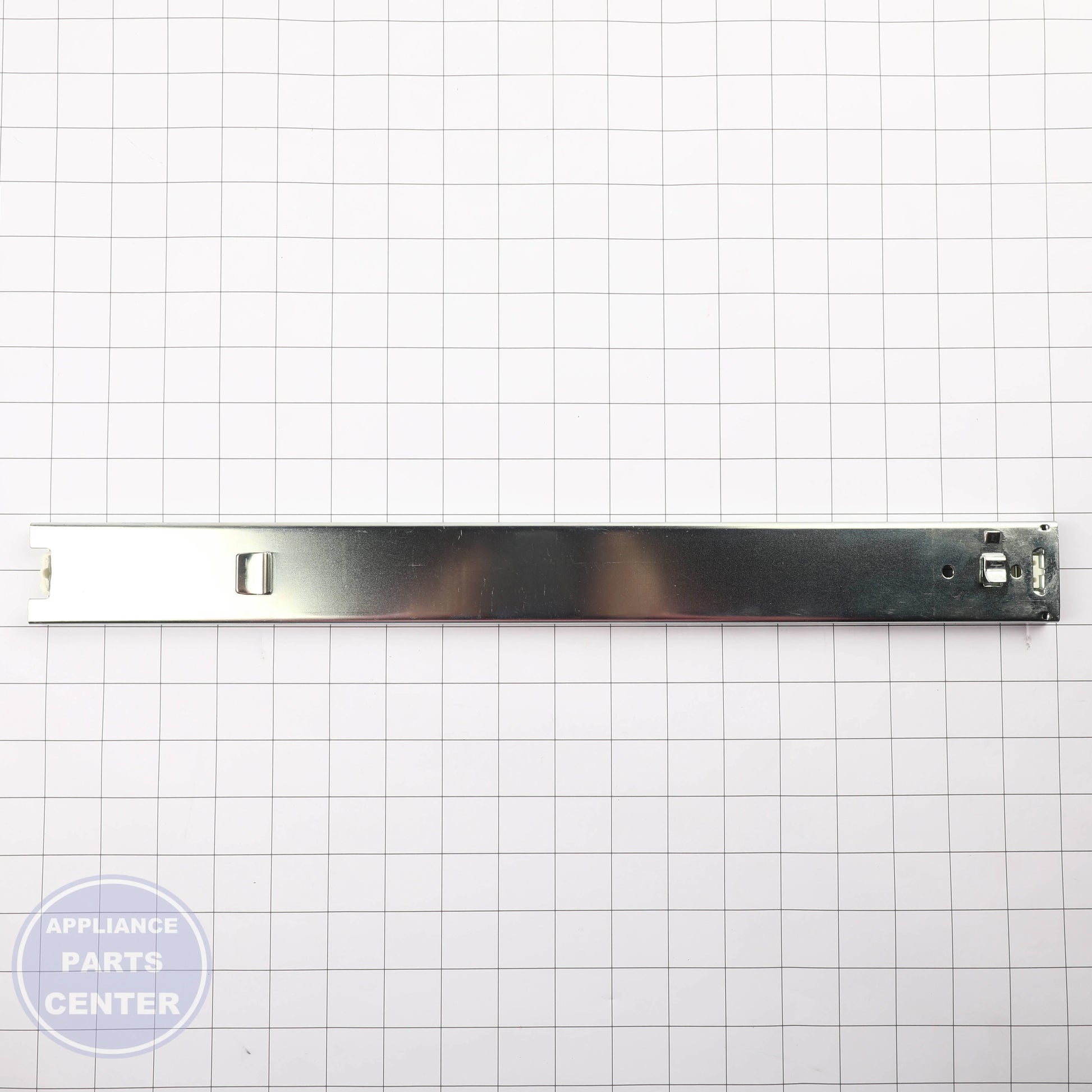 GEH DRAWER SLIDE ASSY LEFT WB39K10021 - Installation in GEH models showing key mounting points