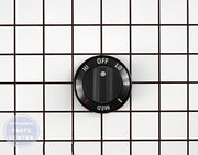 GEH RANGE CONTROL KNOB - BLACK WB3K5242 - Main view showing precise temperature control for GEH models