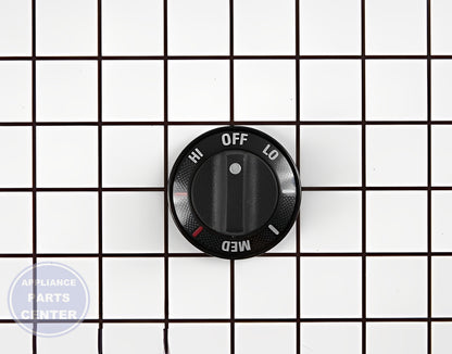 GEH RANGE CONTROL KNOB - BLACK WB3K5242 - Main view showing precise temperature control for GEH models