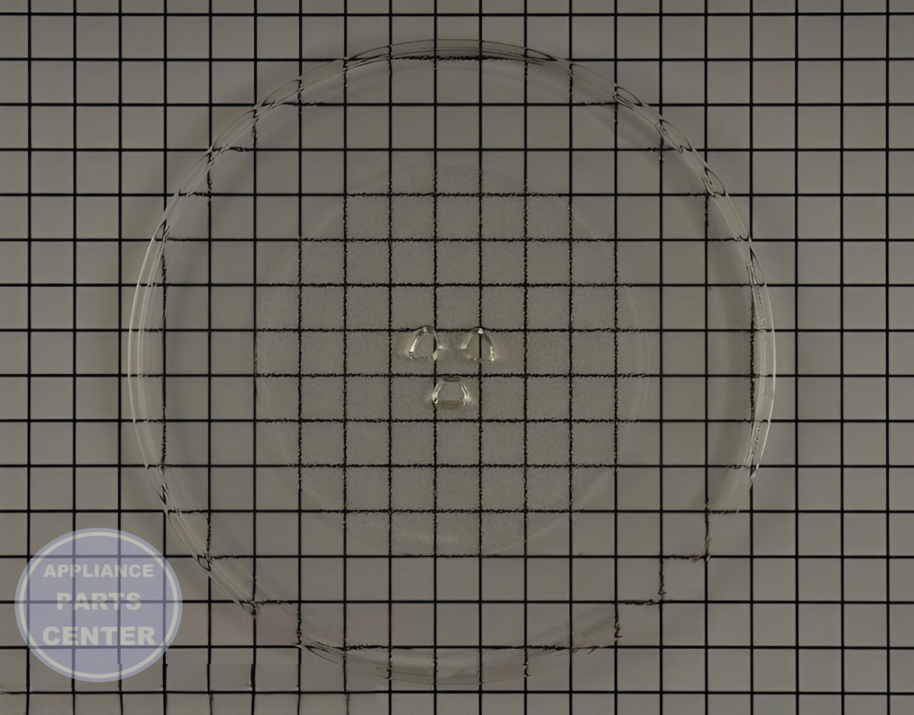 GE GLASS TRAY WB48X35496 - Main view showing smooth rotation for GE JNM3163RJSS and JVM3162RJSS