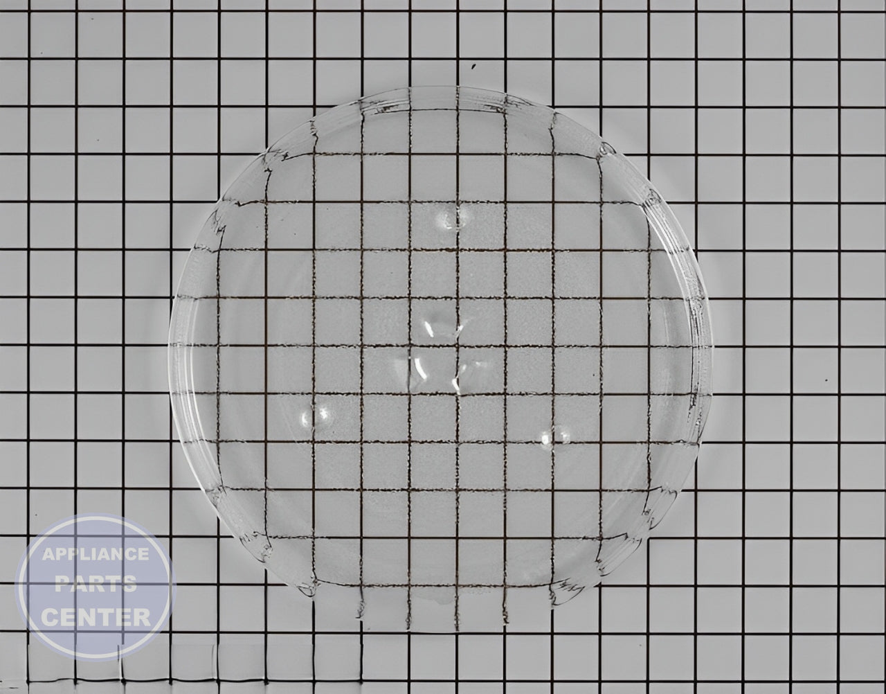 GEH MICROWAVE GLASS TRAY WB49X10097 - Main view showing rotating mechanism for GEH models