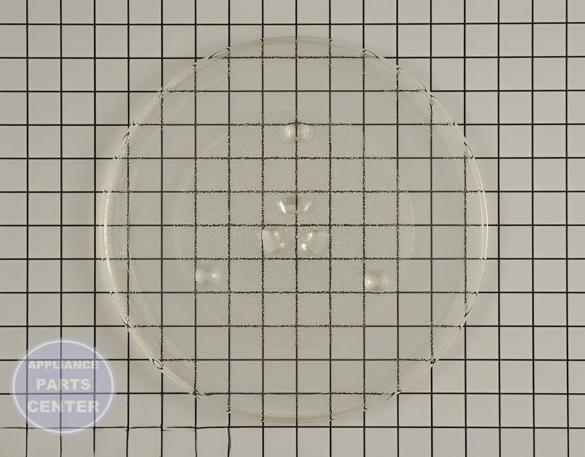 GE Microwave Glass Tray WB49X10224 - Main view showing 13.5-inch diameter for various models