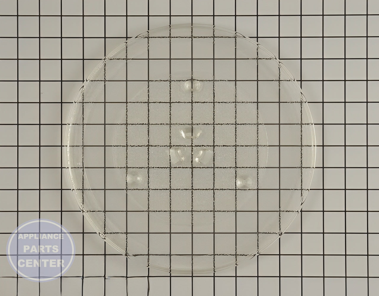 GE Microwave Glass Tray WB49X10224 - Main view showing 13.5-inch diameter for various models