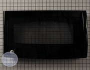 GE Microwave Door Assembly WB56X24439 - Main view showing perfect fit for GE models