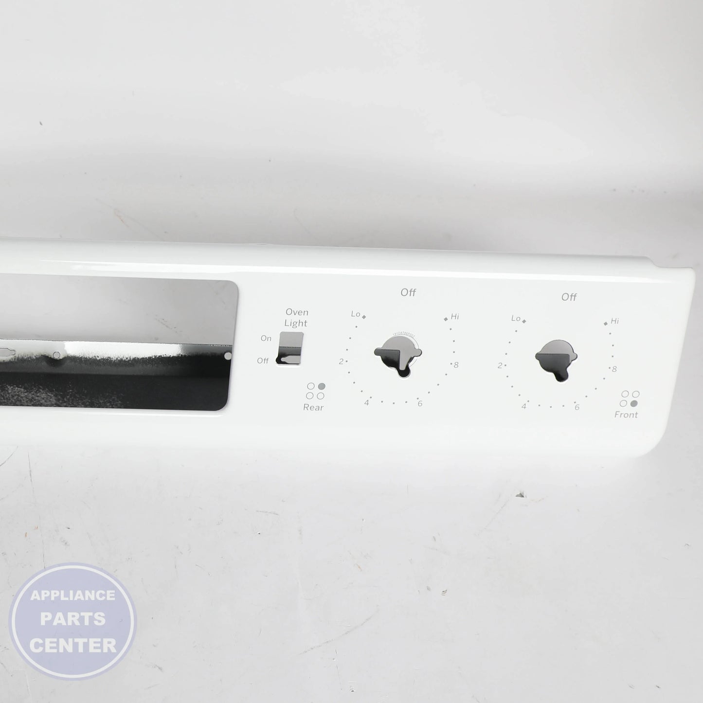 GEH CONTROL PANEL ASM (WH) WB56X24602 - Installation in GEH Range/Stove/Oven showing mounting points