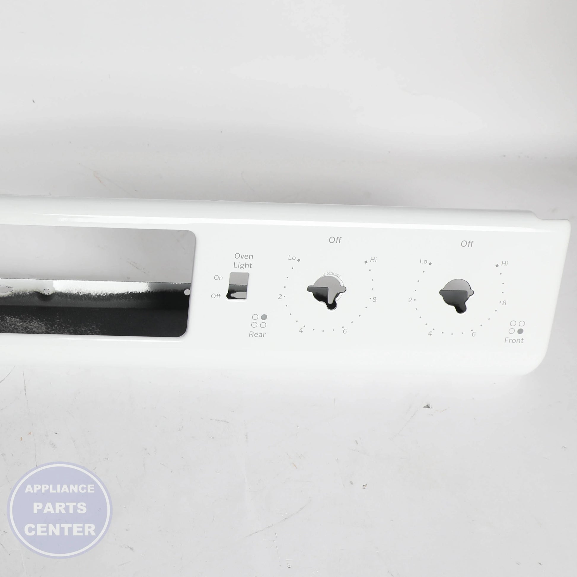 GEH CONTROL PANEL ASM (WH) WB56X24602 - Installation in GEH Range/Stove/Oven showing mounting points