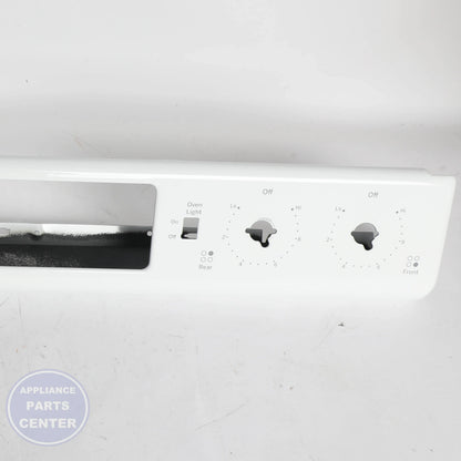 GEH CONTROL PANEL ASM (WH) WB56X24602 - Installation in GEH Range/Stove/Oven showing mounting points