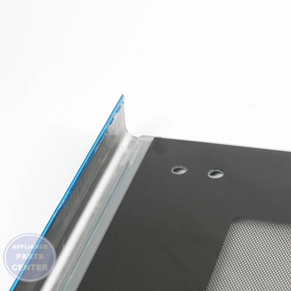 RANGE GLASS OVEN DOOR WB56X24968 - Side view with precise measurements