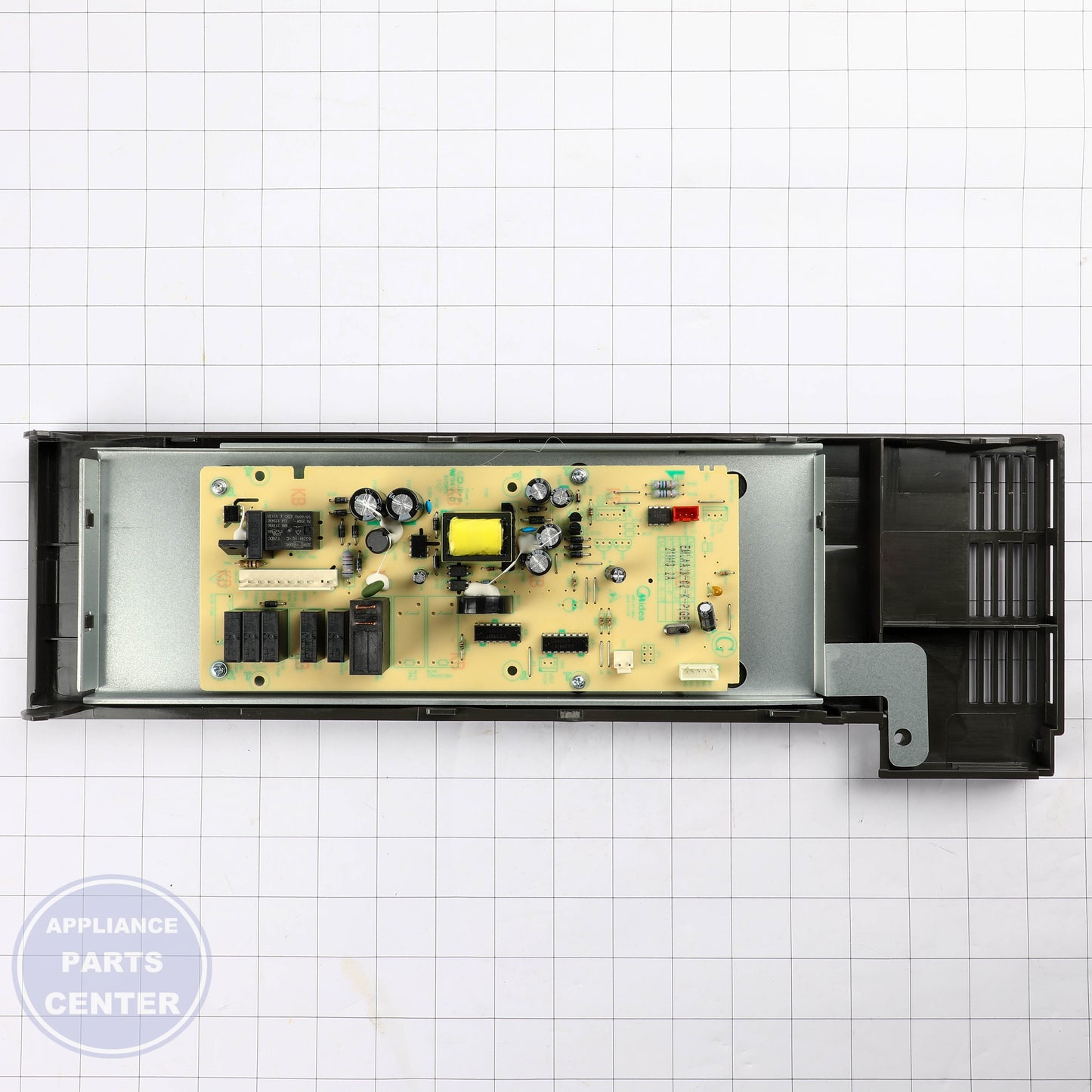 GEH MICROWAVE CONTROL PANEL WB56X26201 - Installation in GEH model showing mounting points