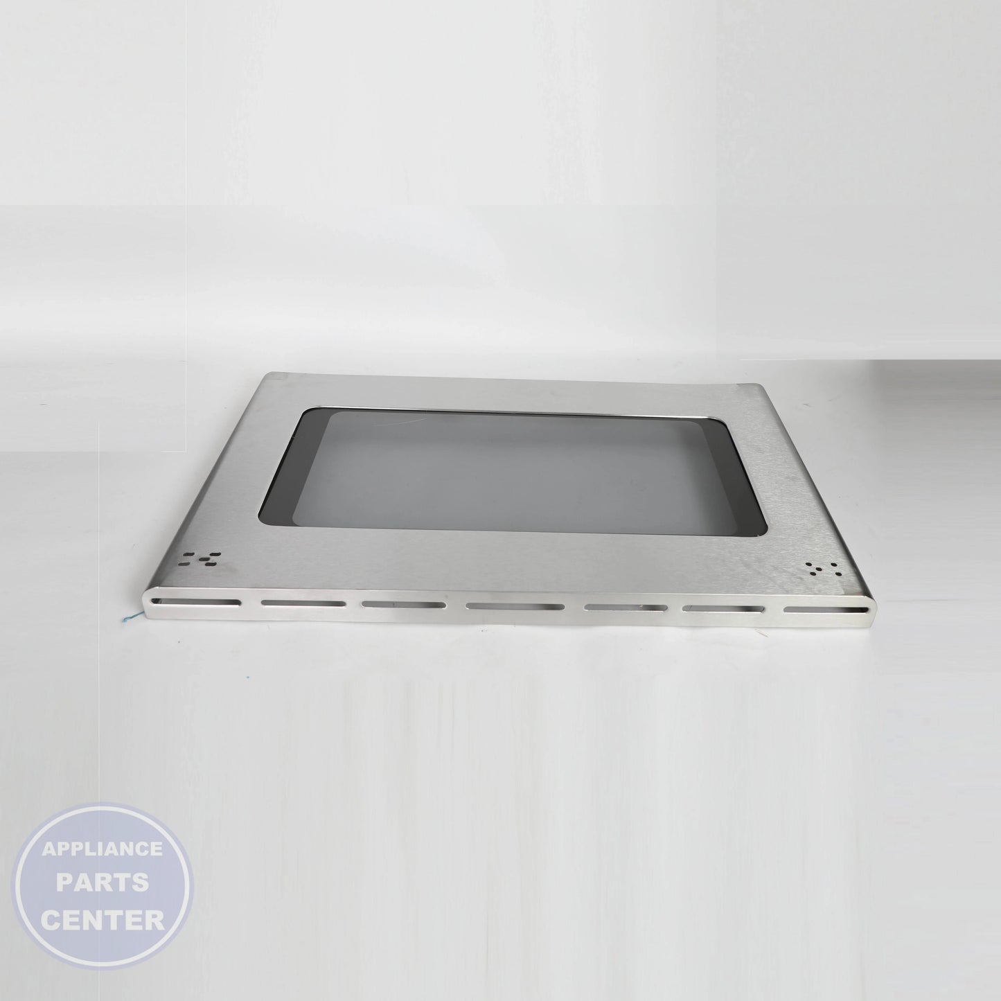 GLASS DOOR ASM WB56X26530 - Side view with precise measurements