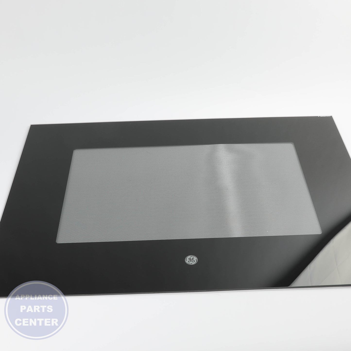 GEH GLASS OVN DR OTR (BK) WB56X26637 - Main view showing heat resistance for GEH models