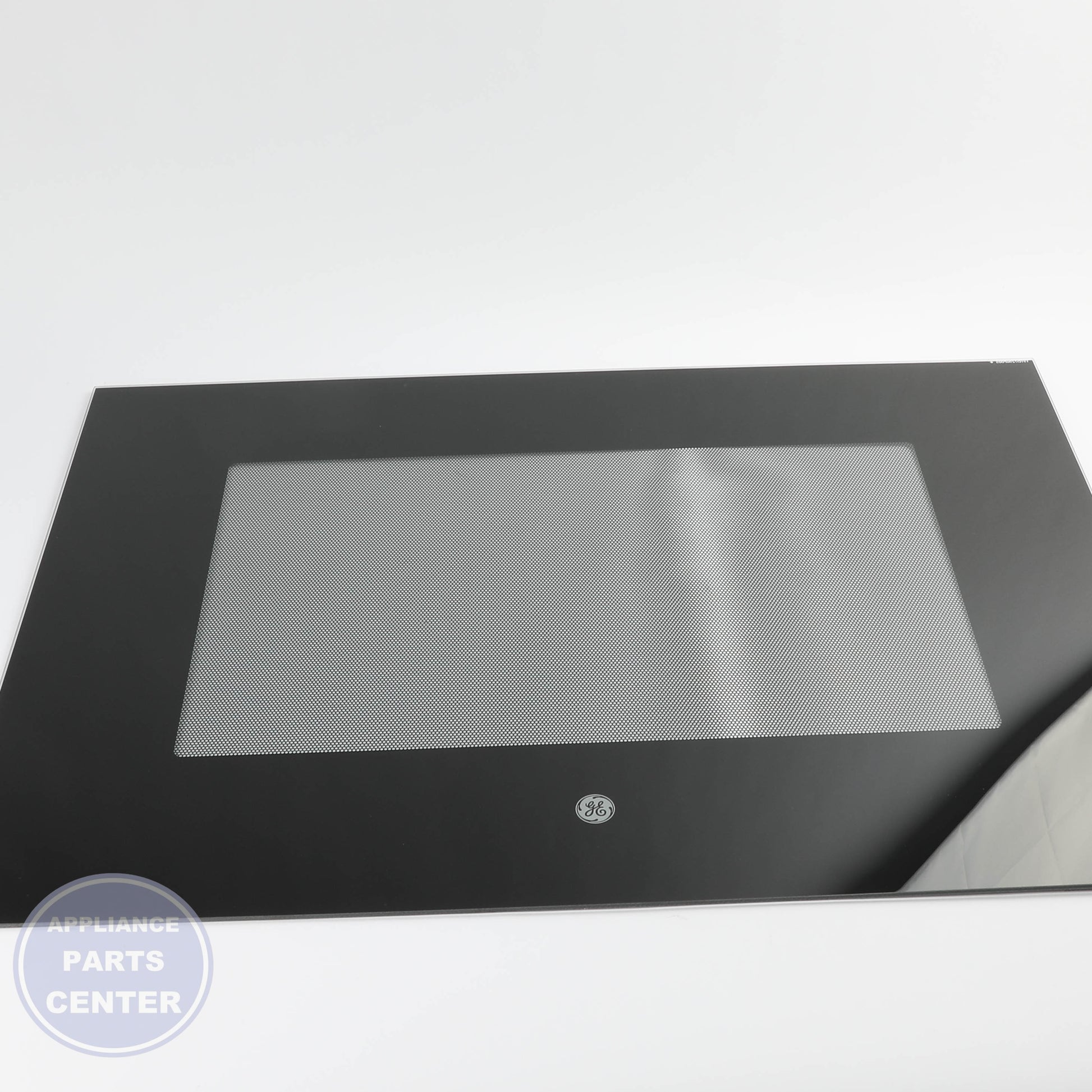 GEH GLASS OVN DR OTR (BK) WB56X26637 - Main view showing heat resistance for GEH models