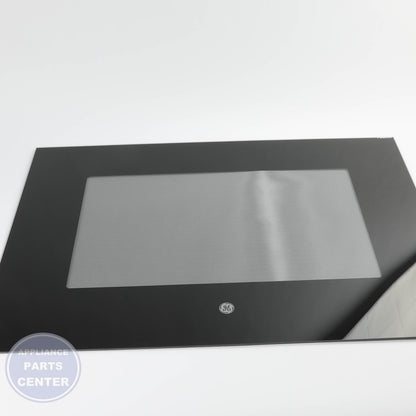 GEH GLASS OVN DR OTR (BK) WB56X26637 - Main view showing heat resistance for GEH models
