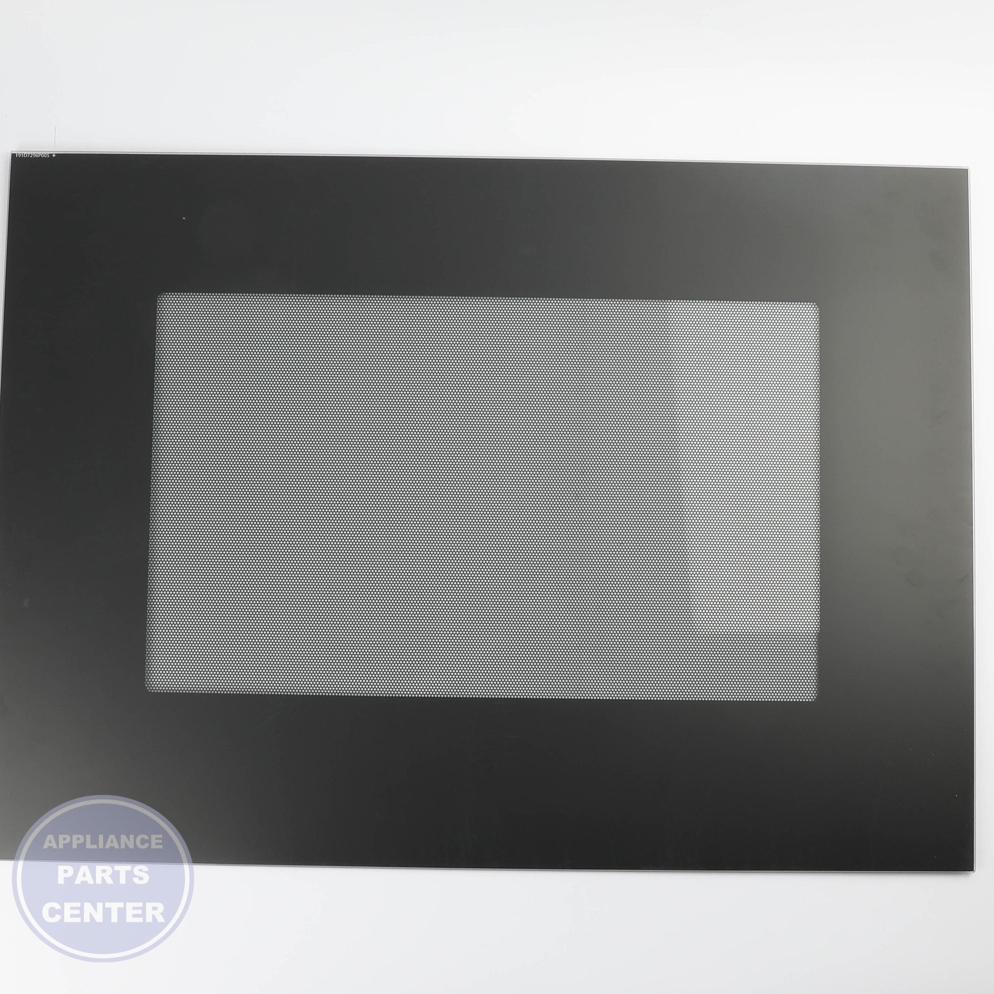 GEH GLASS OVN DR OTR (BK) WB56X26637 - Installation in specific model showing key mounting points
