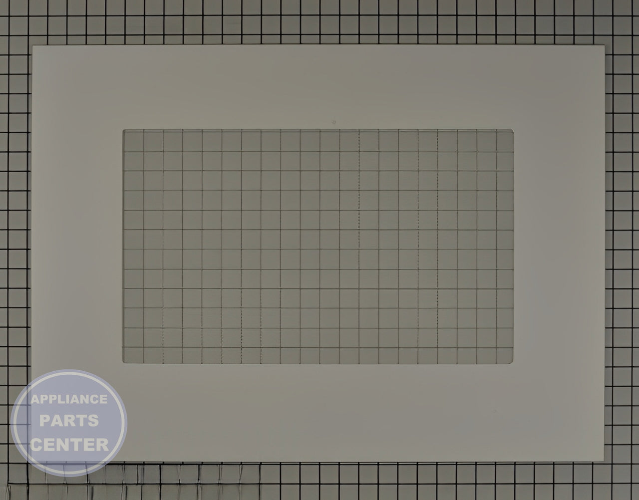 GLASS OVN DR OTR (WH) WB56X26641 - Detailed view of high-temperature glass characteristics