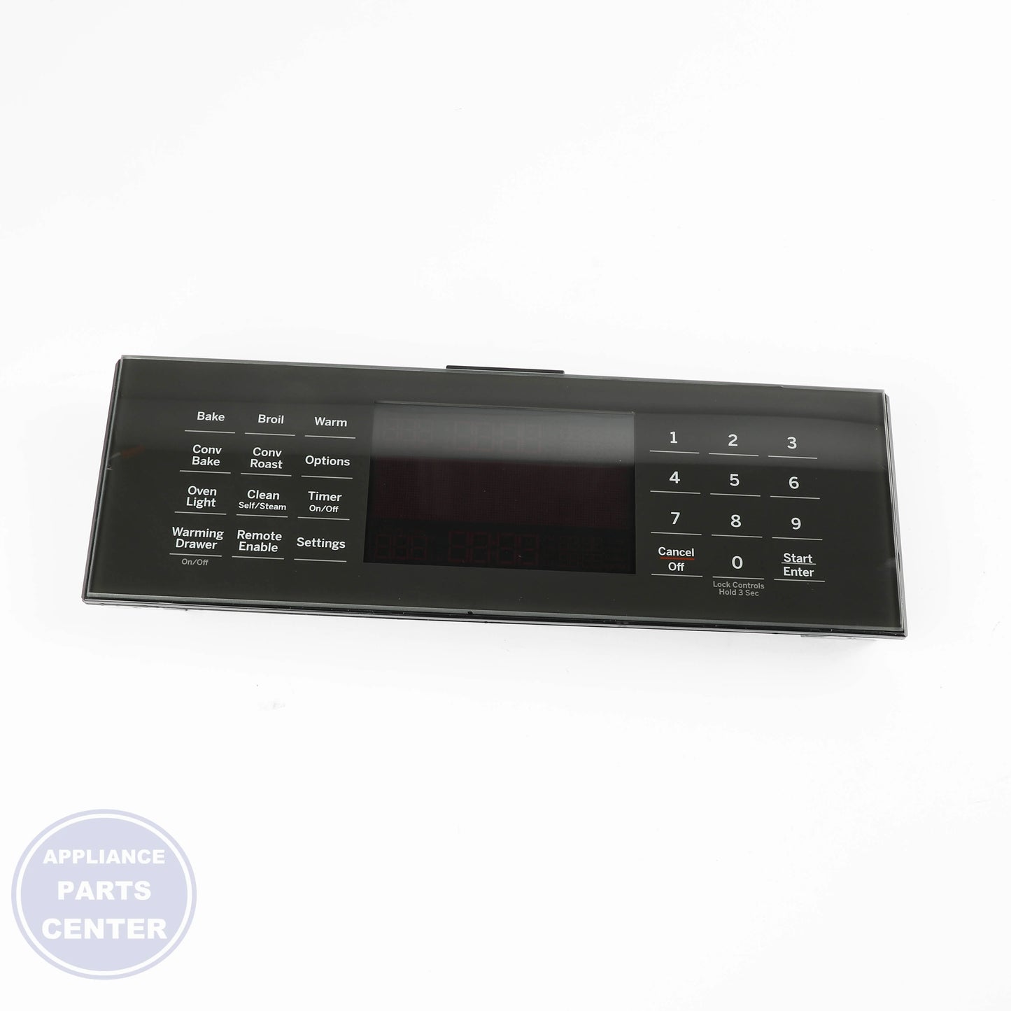 GLASS AND TOUCH BOARD ASM WB56X28189 - Side view with precise touchpad specs