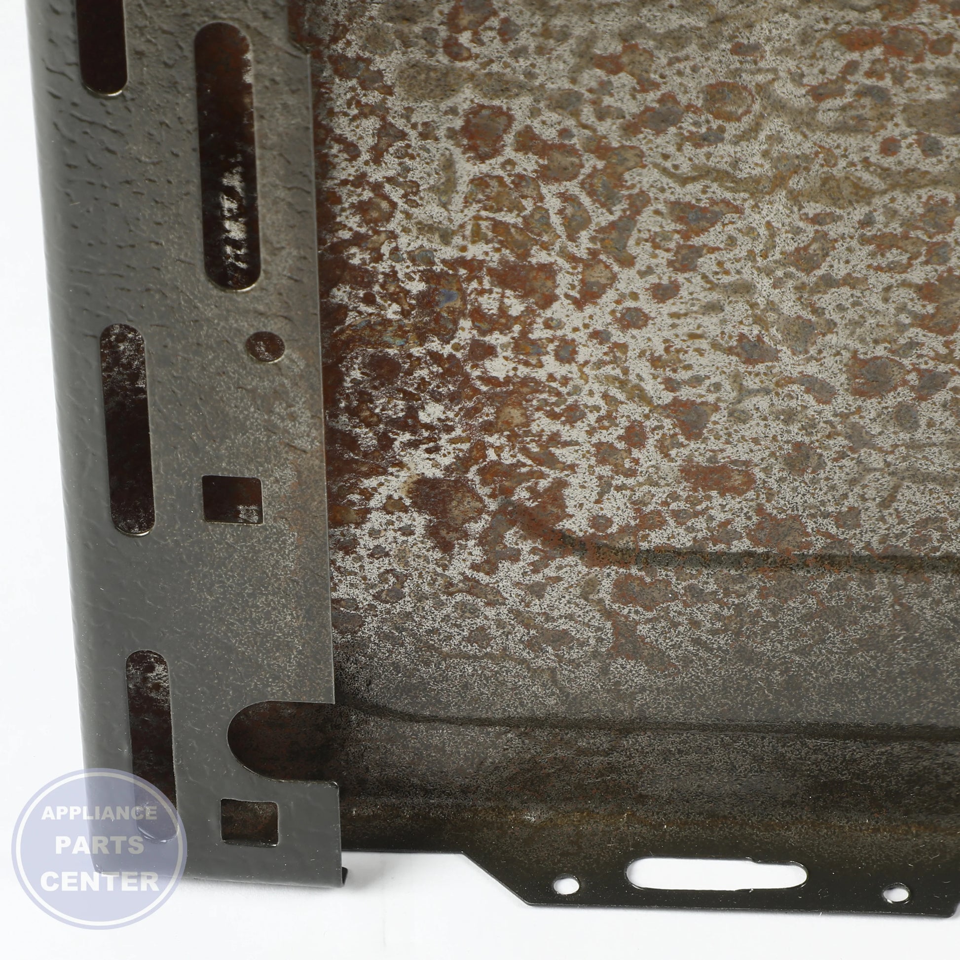 RANGE SIDE PANEL WB56X28847 - Side view with specific measurements