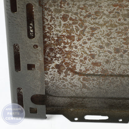 RANGE SIDE PANEL WB56X28847 - Side view with specific measurements