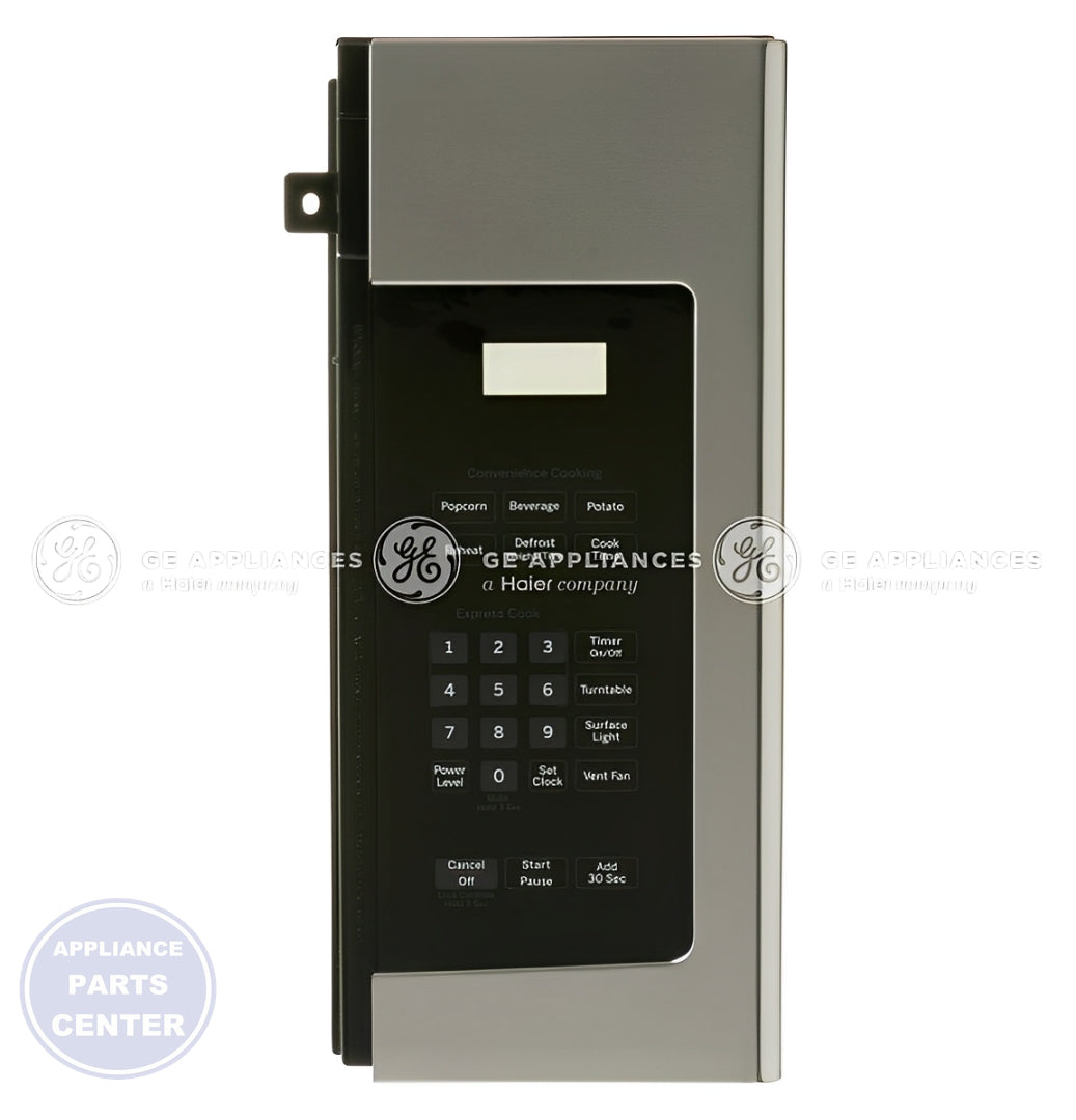 GE OVEN STAINLESS STEEL CONTROL PANEL WB56X29973 - Main view showing sleek stainless steel design for various GE models
