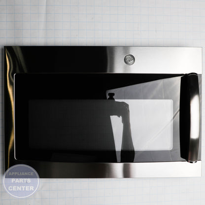 STAINLESS STEEL DOOR WITH FLAT GE LOGO WB56X30944 - Side view with 20 lbs capacity