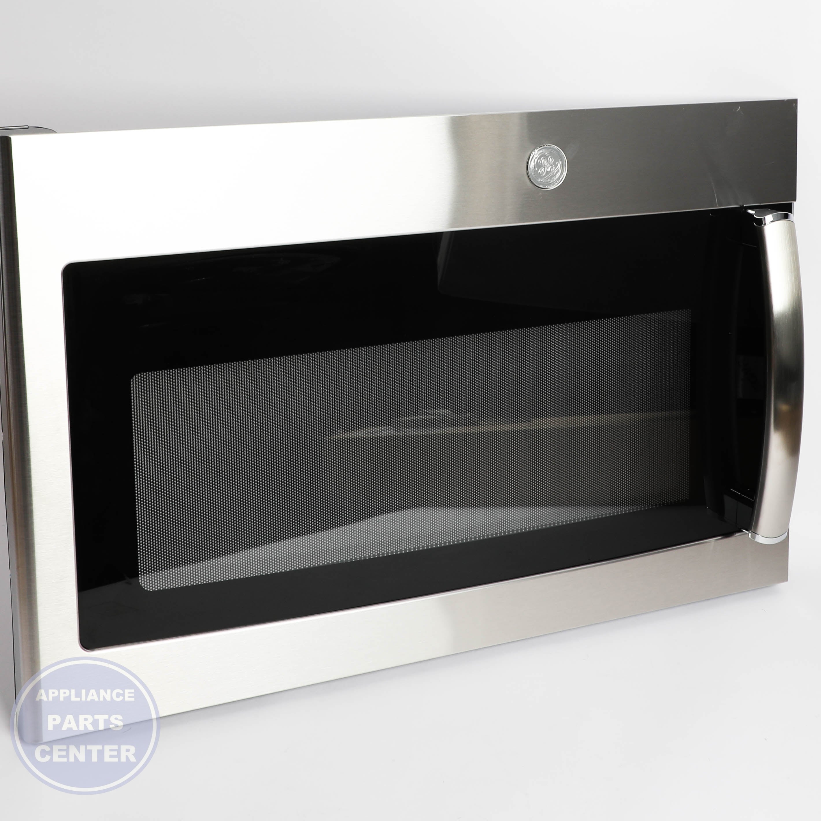 GEH STAINLESS STEEL DOOR WITH FLAT GE LOGO WB56X30944 - Main view showing sleek design for GEH models