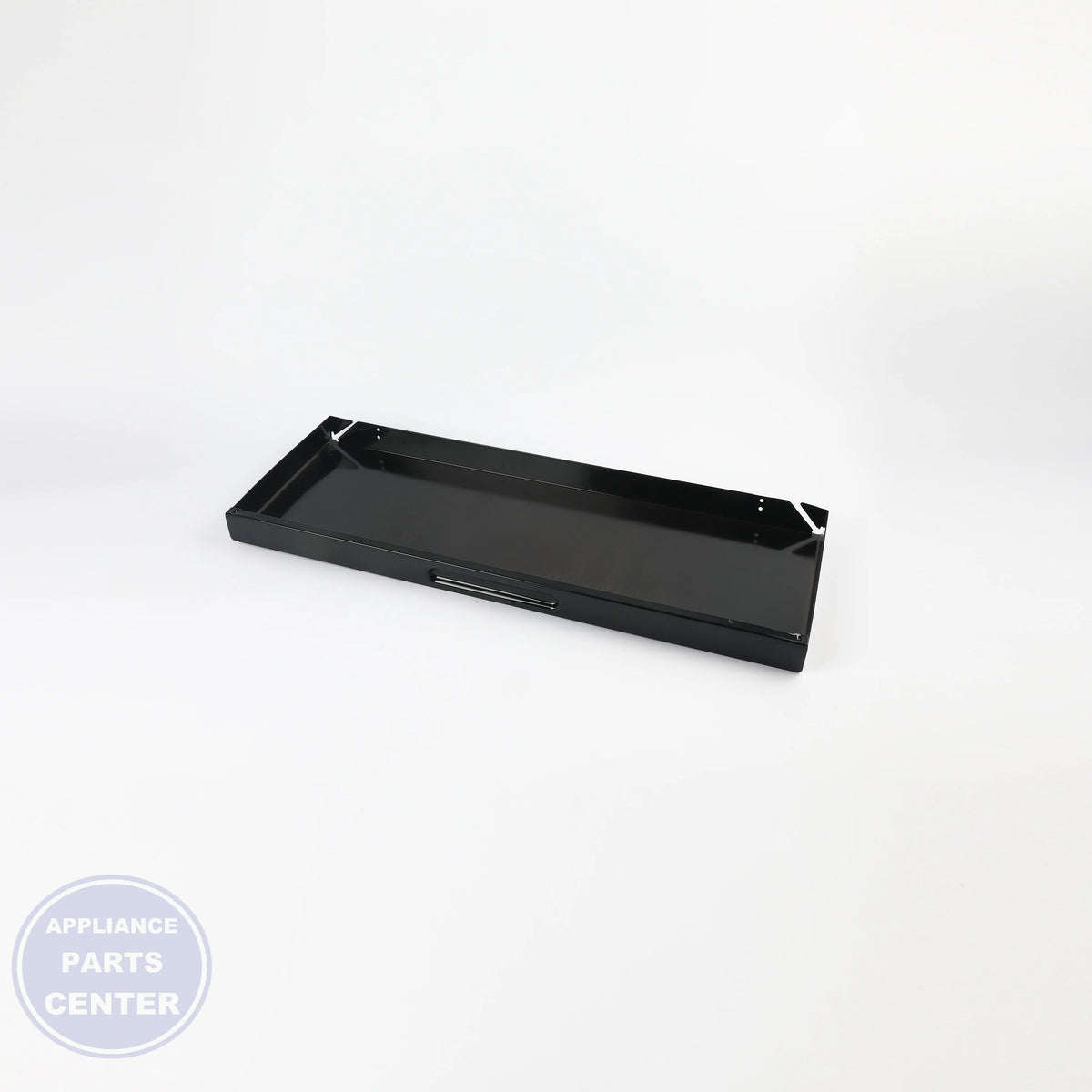 BLACK DRAWER PANEL WB56X31458 - Side view with precise measurements